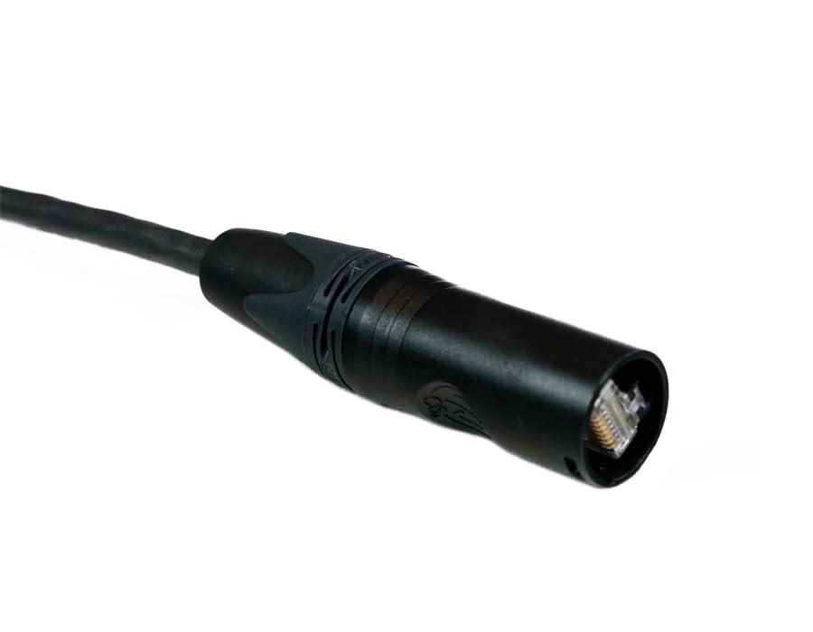 Sound Tools Sound Tools SuperCAT 7 Performance Grade Shielded CAT7 etherCON Cable, Flexible Polyurethane Jacket, Neutrik Connectors (50 feet, Black)