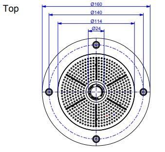 Mobotix MOBOTIX MX-Q25MI-BASIC-D12 5MP Hemispheric PoE Network Camera with Day Sensor and 12mm Fisheye Lens,RJ45 Connection.