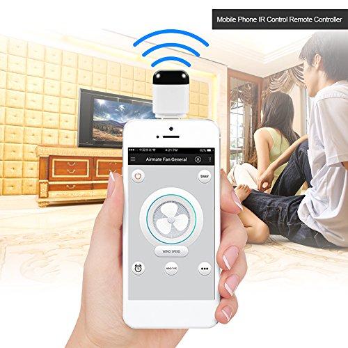 Acogedor Universal IR Remote Control Adapter for Android Smart Phone, OTG USB C Port Mini Mobile Phone Infrared Controller for Air Conditioner, Fan, Projector, TV, STB
