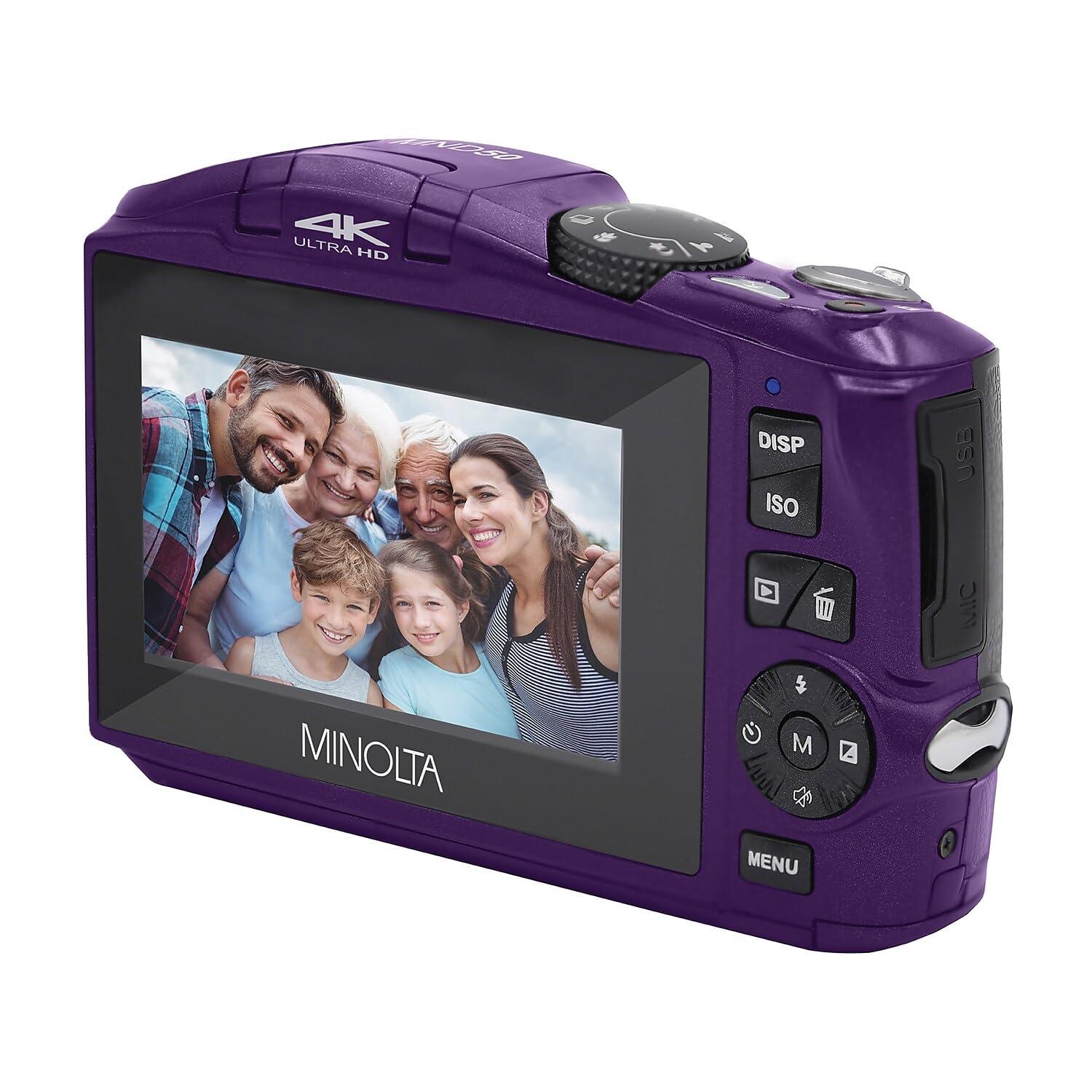 Minolta Minolta MND50 48 MP / 4K Ultra HD Digital Camera (Purple)