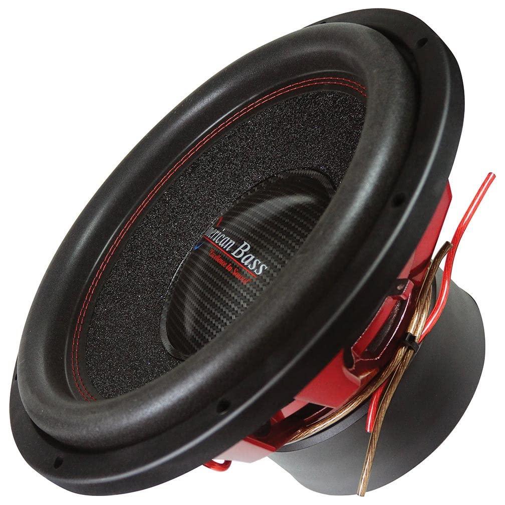 American Bass American Bass Hawk 15 Inch Subwoofer 1500 Watt RMS and 3000 Watt Max Power, 4 Ohm Impedance, 200-oz Magnet, and 3-inch Voice Coil, Pack of 1