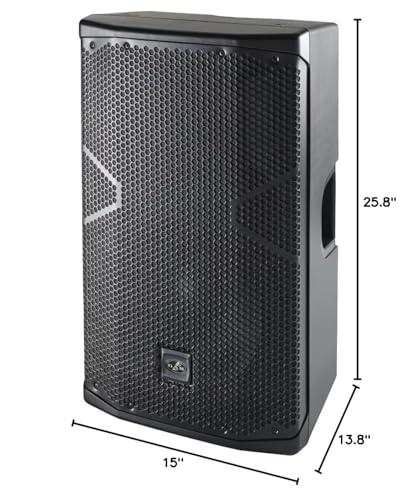 DirectNine Basics DAS Audio 10404915 Model ALTEA-412A Lightweight Multi-Purpose PA System, Black; with Monitor Position; Class D Amplifier with SMPS; 24-bit DSP with LCD Screen; DAScontrol Interface; Standby Mode