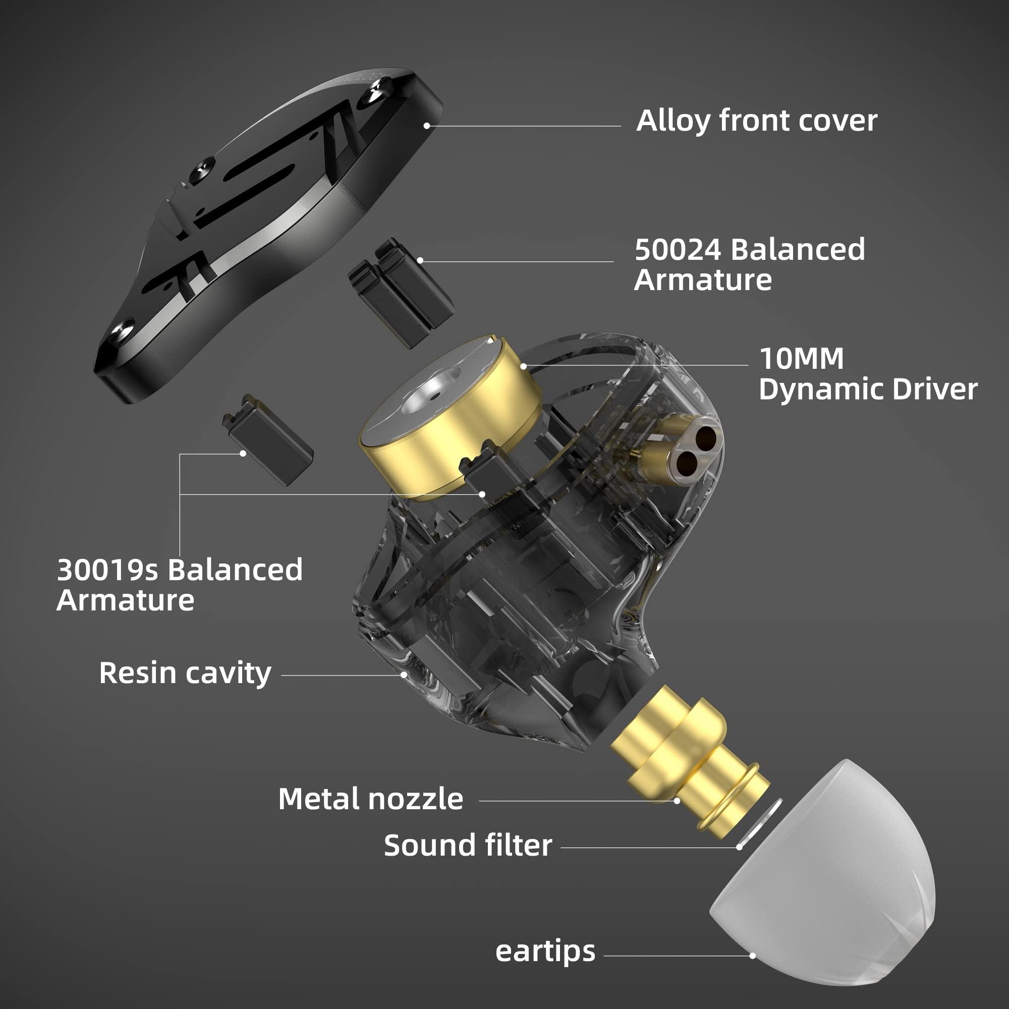 Kinboofi kz zs10 pro x in Ear Monitor Headphones+kbear st12 Plus IEM Cable