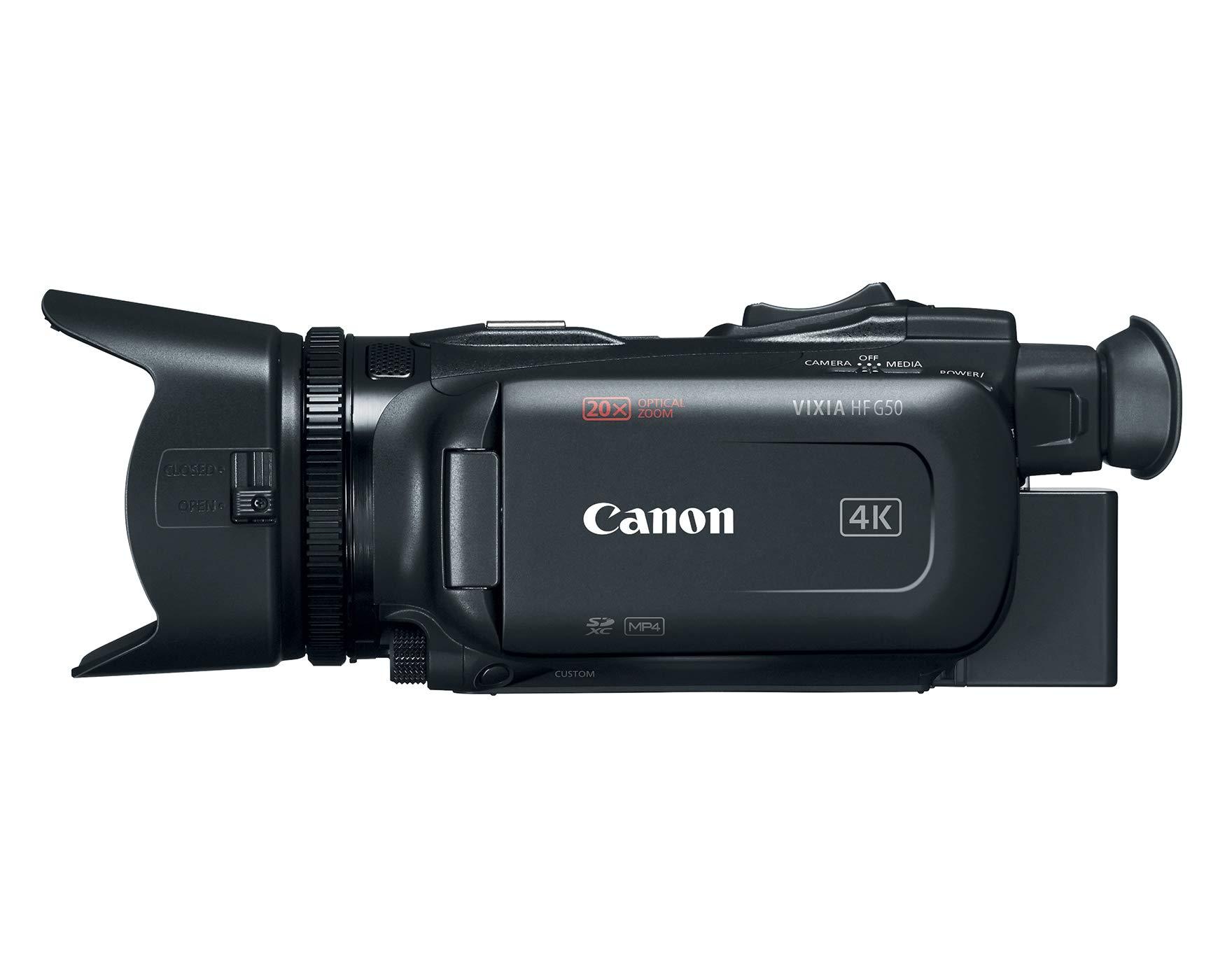 Canon Canon VIXIA HF G50 4K30P Camcorder, Black
