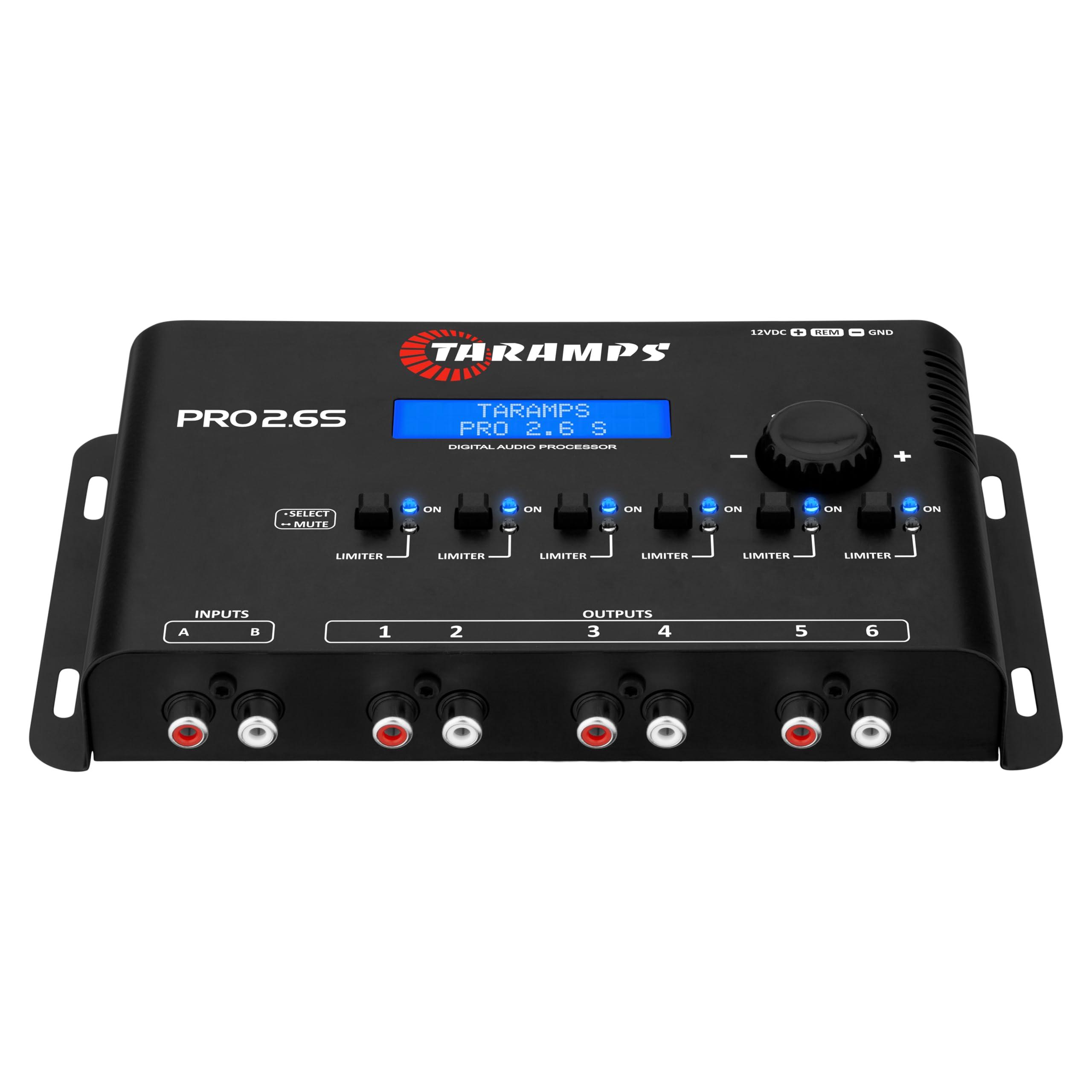 Taramp's Taramp\'s Pro 2.6S Digital Signal Processor Equalizer 3-band Graphic Equalization 6 Channels 18K Ohms(RCA) Output Impedance 47 Ohms Limiter Adjustable Car Audio System