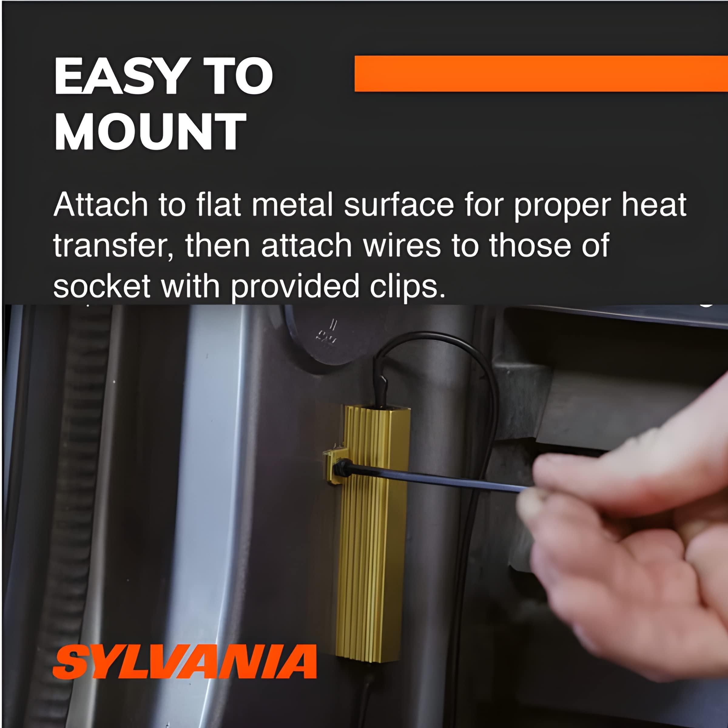 SYLVANIA SYLVANIA - Load Equalizer - Interior Lights Load Equalizer for LED Light Bulbs, Corrects Hyper Flash & Bulb Out Warning (Pack of 2) - 10 Watt (at 12.8V)