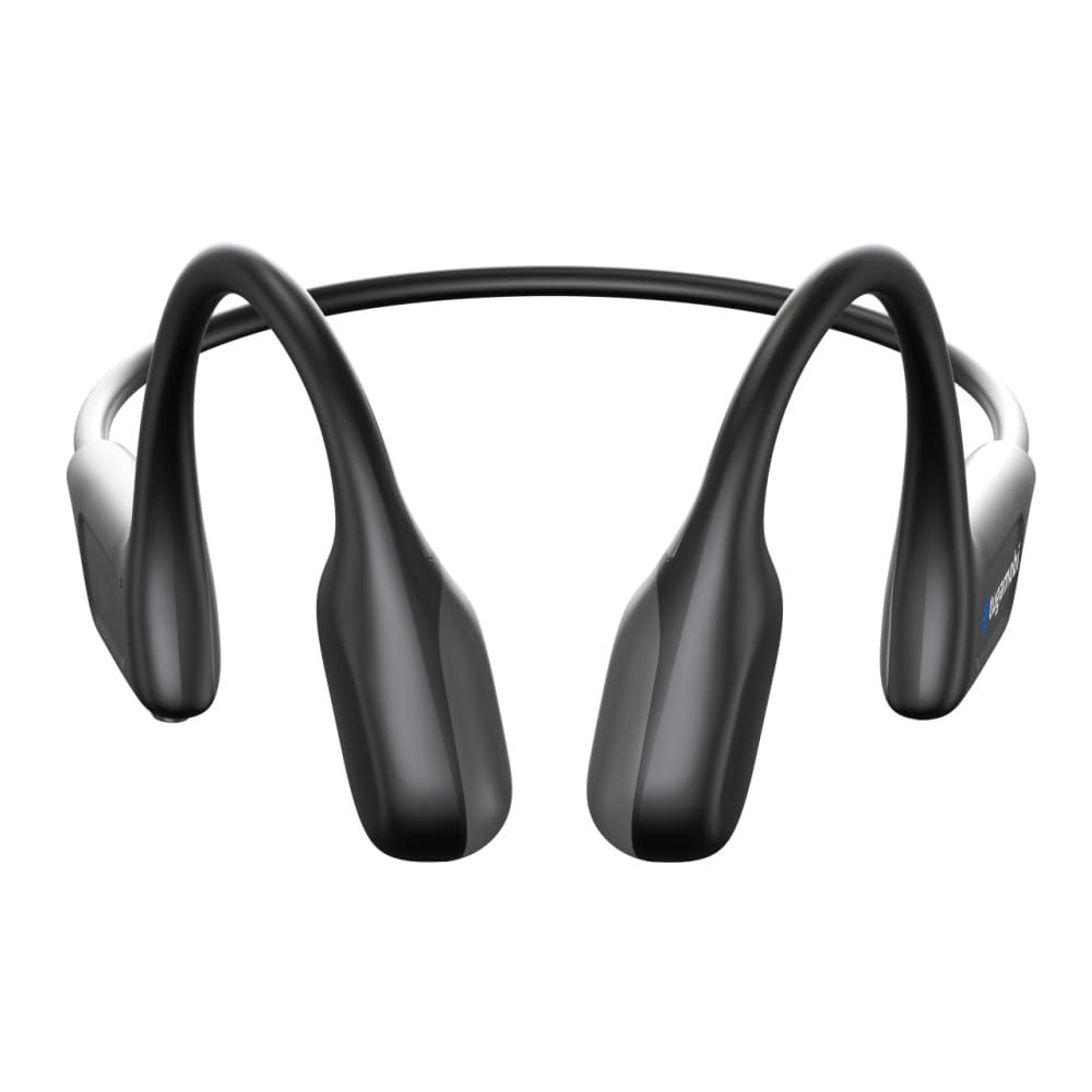 tugamobi tugamobi SA04 Black Bone Conduction Headphones Lightweight Open-Ear Wireless Bluetooth Sport Headphones with Microphones, Sweatproof Waterproof Wireless Earphones for Running, Gym, Hiking, Cycling