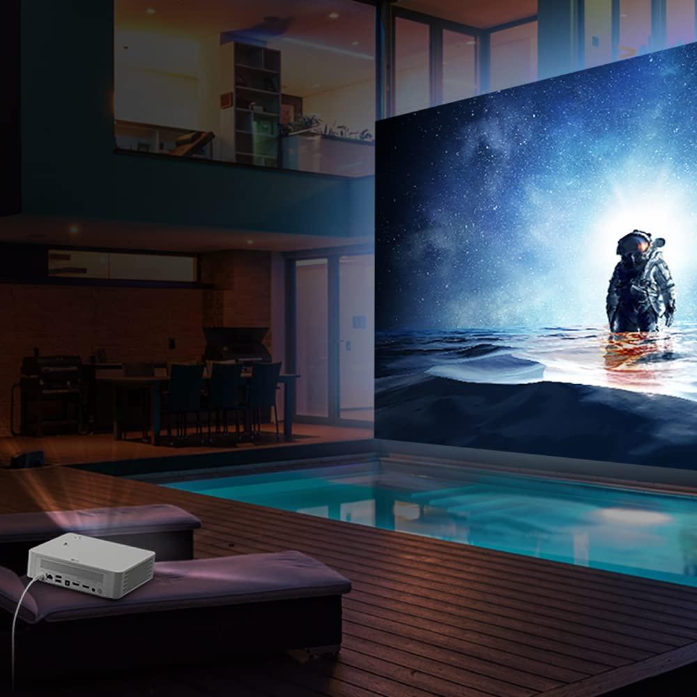 LG LG PF610P 120 Full HD (1920 x 1080) LED Portable Smart Home Theater CineBeam Projector, 1000 ANSI lumen, Disney+, YouTube, Apple TV and Wireless Mirroring with MiraCast