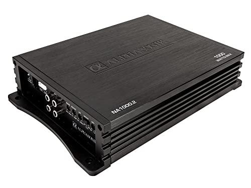 Alphasonik Alphasonik NA1000.2 Neuron Series 1000 Watts Max 2-Channel Car Amp with 4-Way Protection Circuitry Multi-Channel Bridgeable Class A/B Amplifier Low & High Level Inputs (Remote Bass Knob Included)
