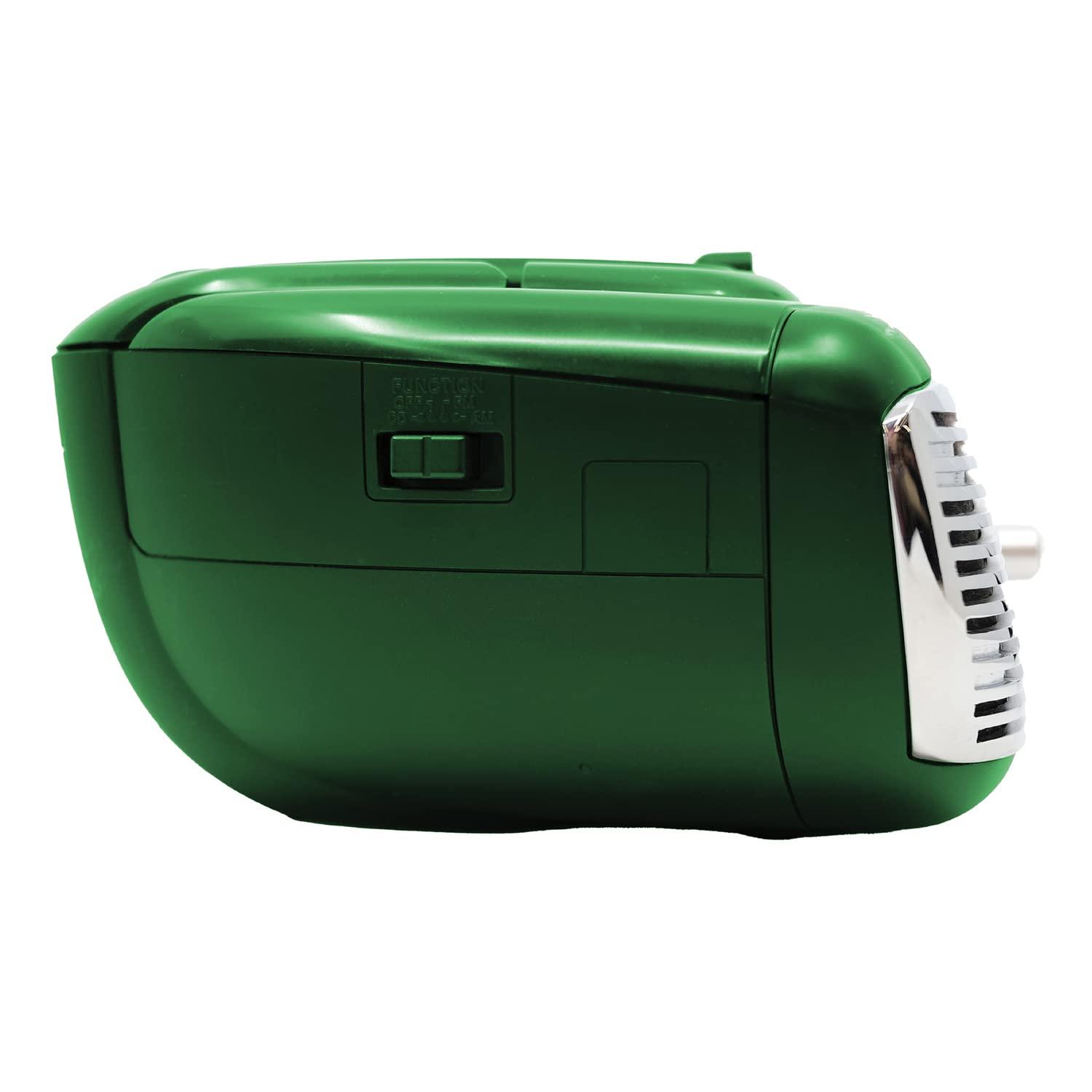 SYLVANIA Proscan PRCD211-GREEN Retro Portable CD Radio Boombox with AM/FM Radio (Green)