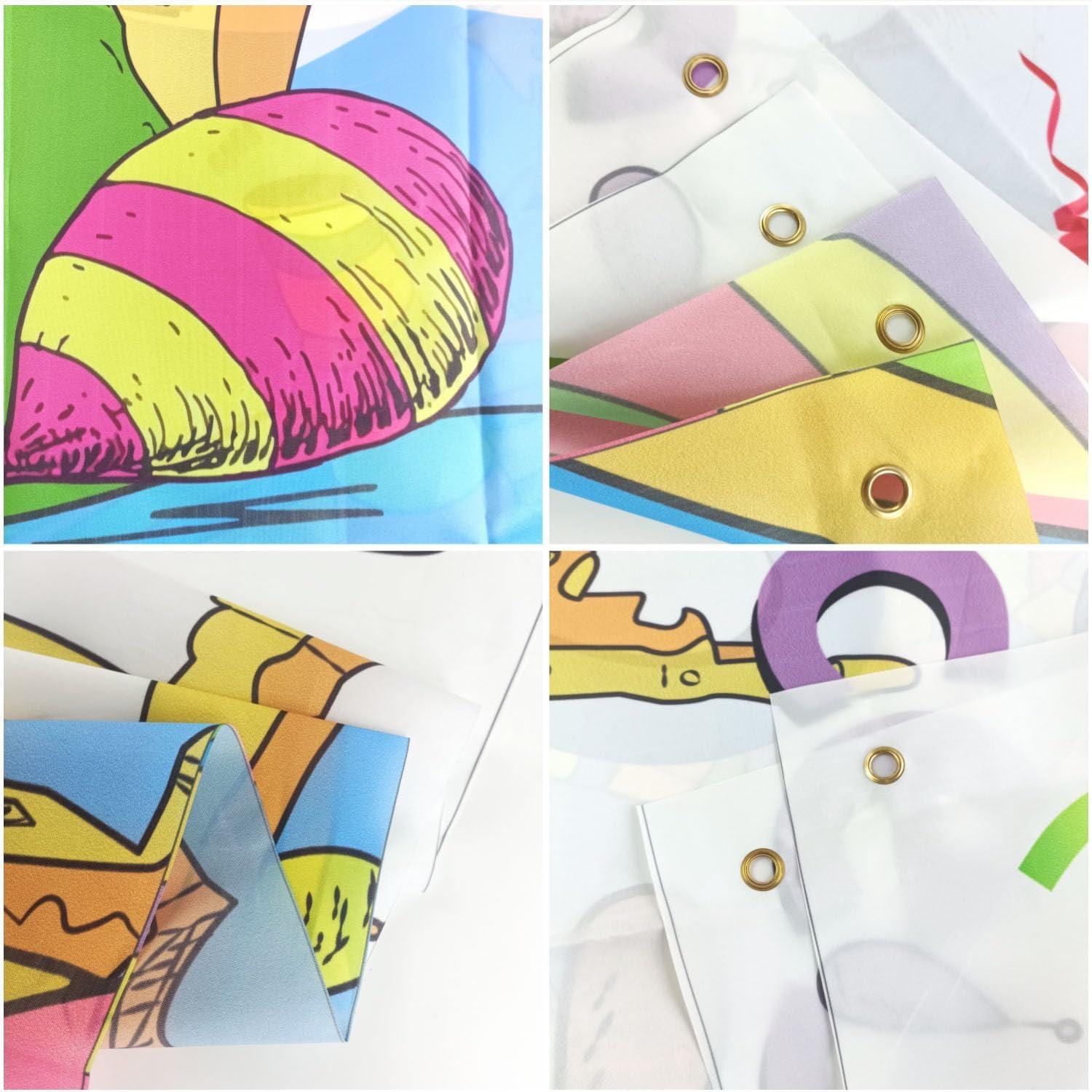 LOONELO LOONELO Banner Backdrop for Oh The Places You'll Go with 70.8''X43.3'',Large Party Decorations Photography Background for Kindergarten Preschool Graduation Supplies