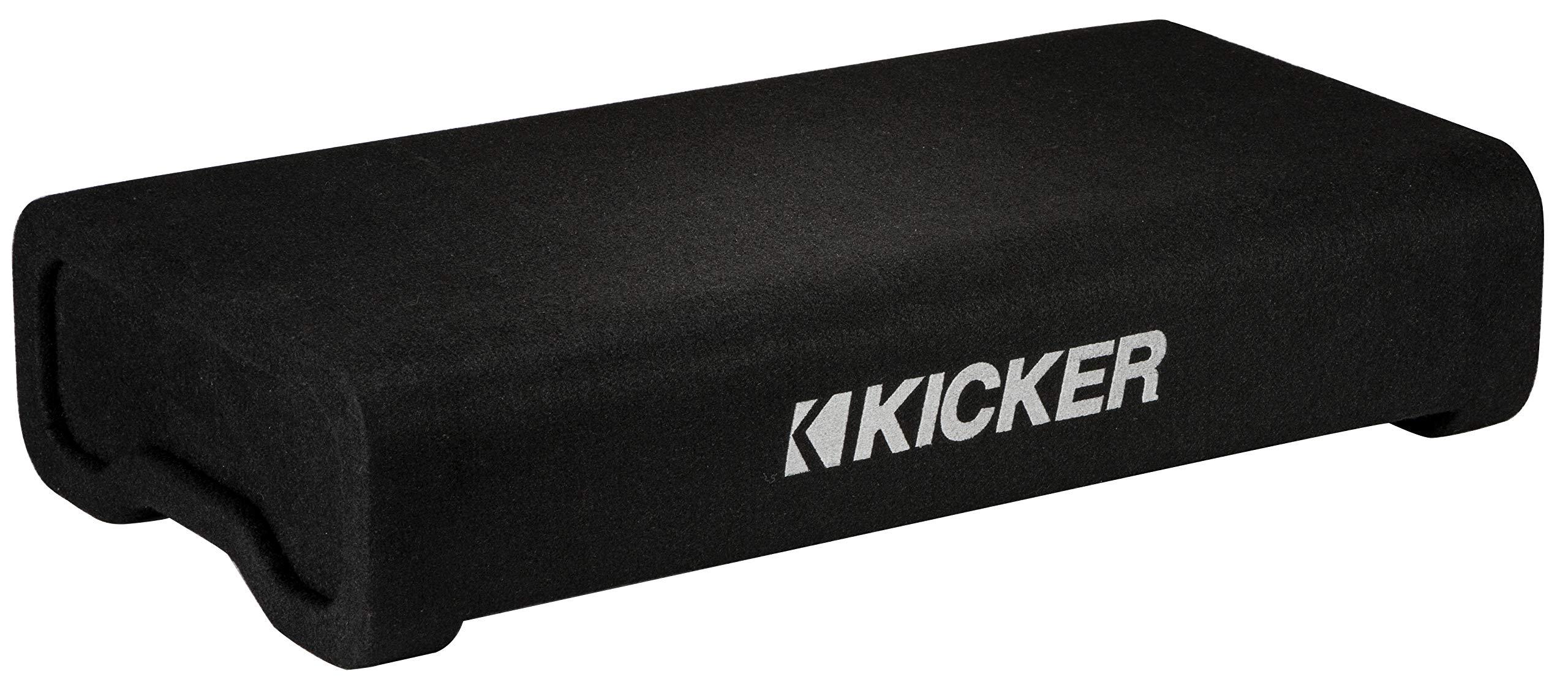 KICKER Kicker 47TRTP122 12-Inch (30cm) Thin Down Firing Subwoofer and Passive Radiator Enclosure, 2-Ohm