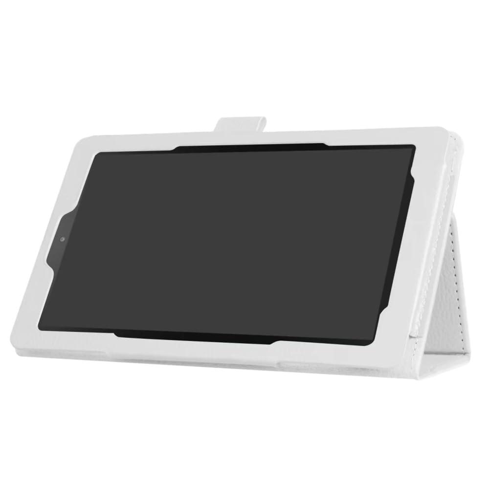 ZZOUGYY ZZOUGYY Tablet Cover for Amazon Kindle Fire 7 7th 9th Generation(2017/2019 Release),Ultra Slim Folio Stand Lightweight Leather Case for Kindle Fire HD7 7th SR043KL 9th Gen 7" (Li-White)