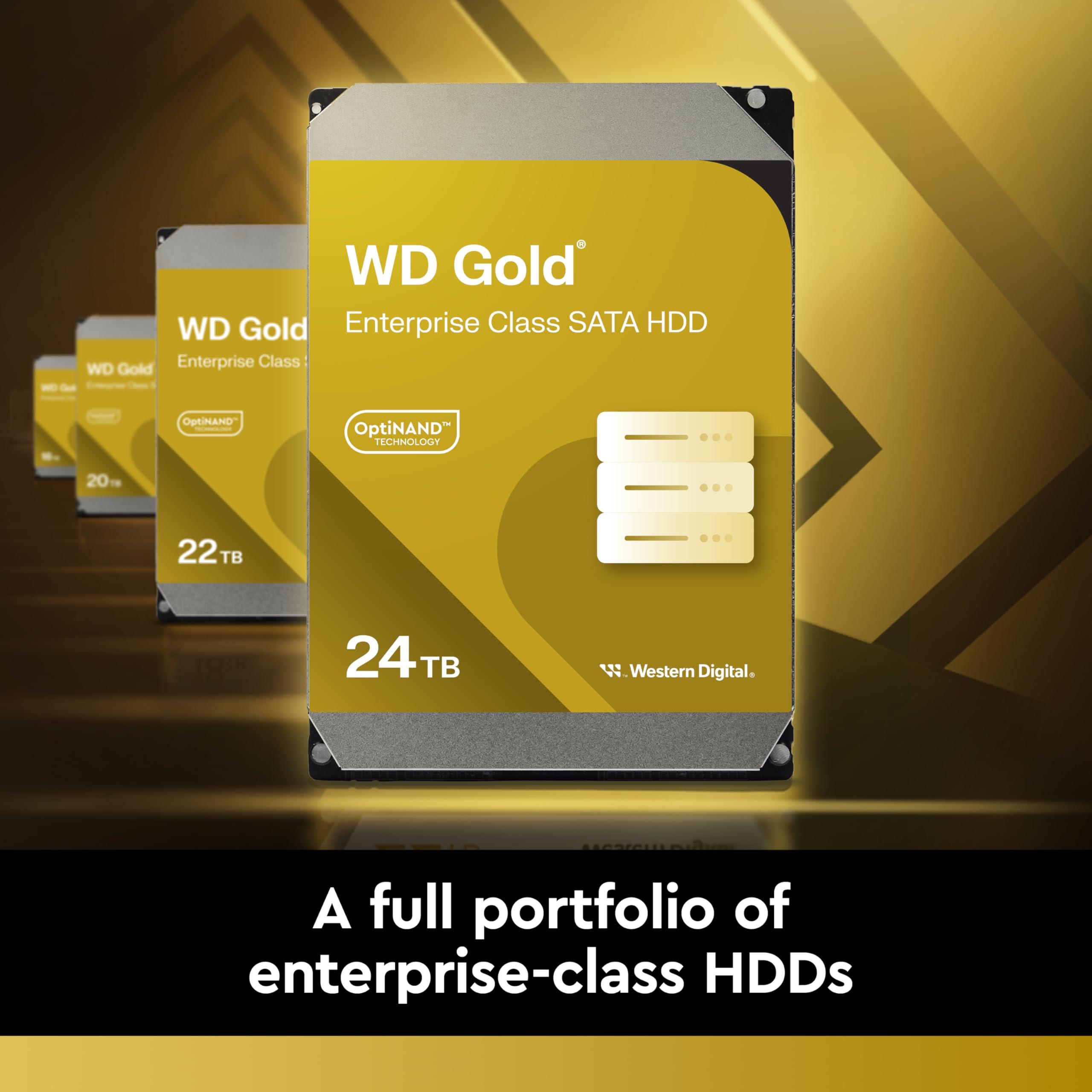 Western Digital Western Digital 10TB WD Gold Enterprise Class Internal Hard Drive - 7200 RPM Class, SATA 6 Gb/s, 512 MB Cache, 3.5" - WD103KRYZ