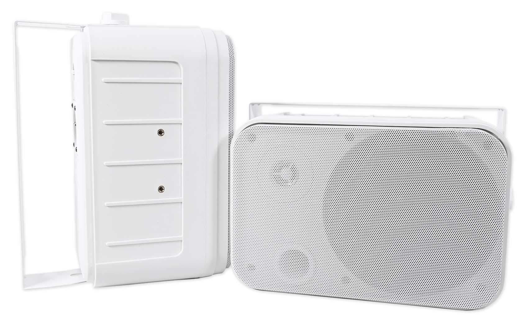 Rockville Rockville (6 HP65S 6.5\" Outdoor/Indoor Home Theater Speakers w/Swivel Bracket Bundle with (6) RWBC65S Neoprene Covers for Select 6.5\" Outdoor/Patio/Boat Speakers (12 Items)