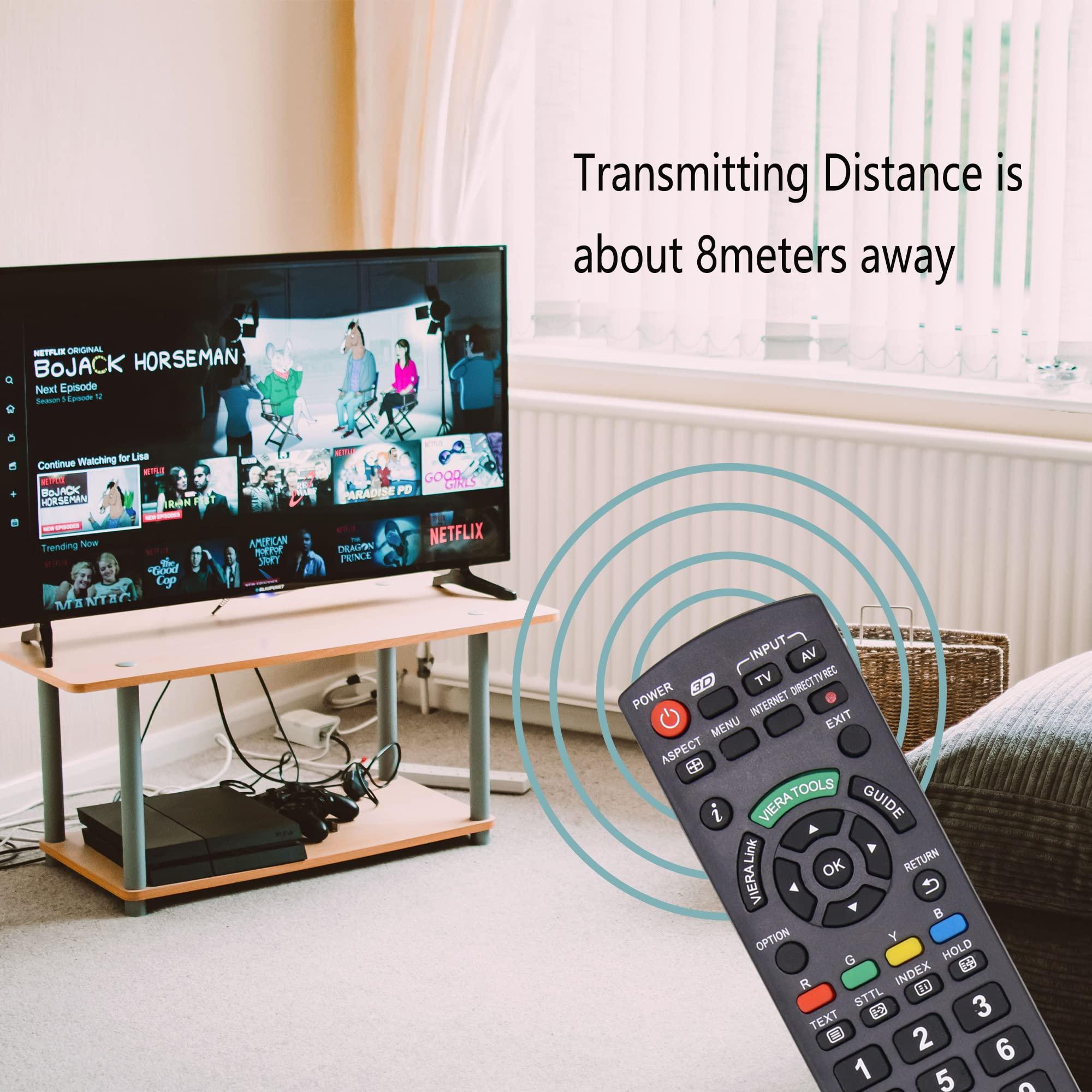 Riry Riry New Replacement Remote for Panasonic TV Remote Control for Panasonic Plasma Viera HDTV 3D LCD LED TV/DVD Player/AV Receiver