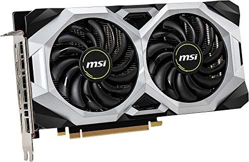MSI MSI Gaming GeForce RTX 2060 6GB GDRR6 192-bit HDMI/DP 1710 MHz Boost Clock Ray Tracing Turing Architecture VR Ready Graphics Card (RTX 2060 Ventus GP OC)