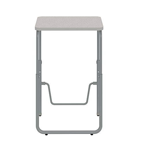 Safco Safco Products AlphaBetter 2.0 Height Adjustable Student Desk with Swinging Footrest Bar, Sit to Stand, 29-43, Pebble Gray