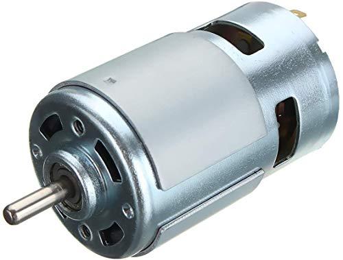 Pulyyds 775 DC Motor DC 24V Max 20000RPM Ball Bearing Large Torque High Power Low Noise Gear Motor Electronic Component Motorwith Bracket