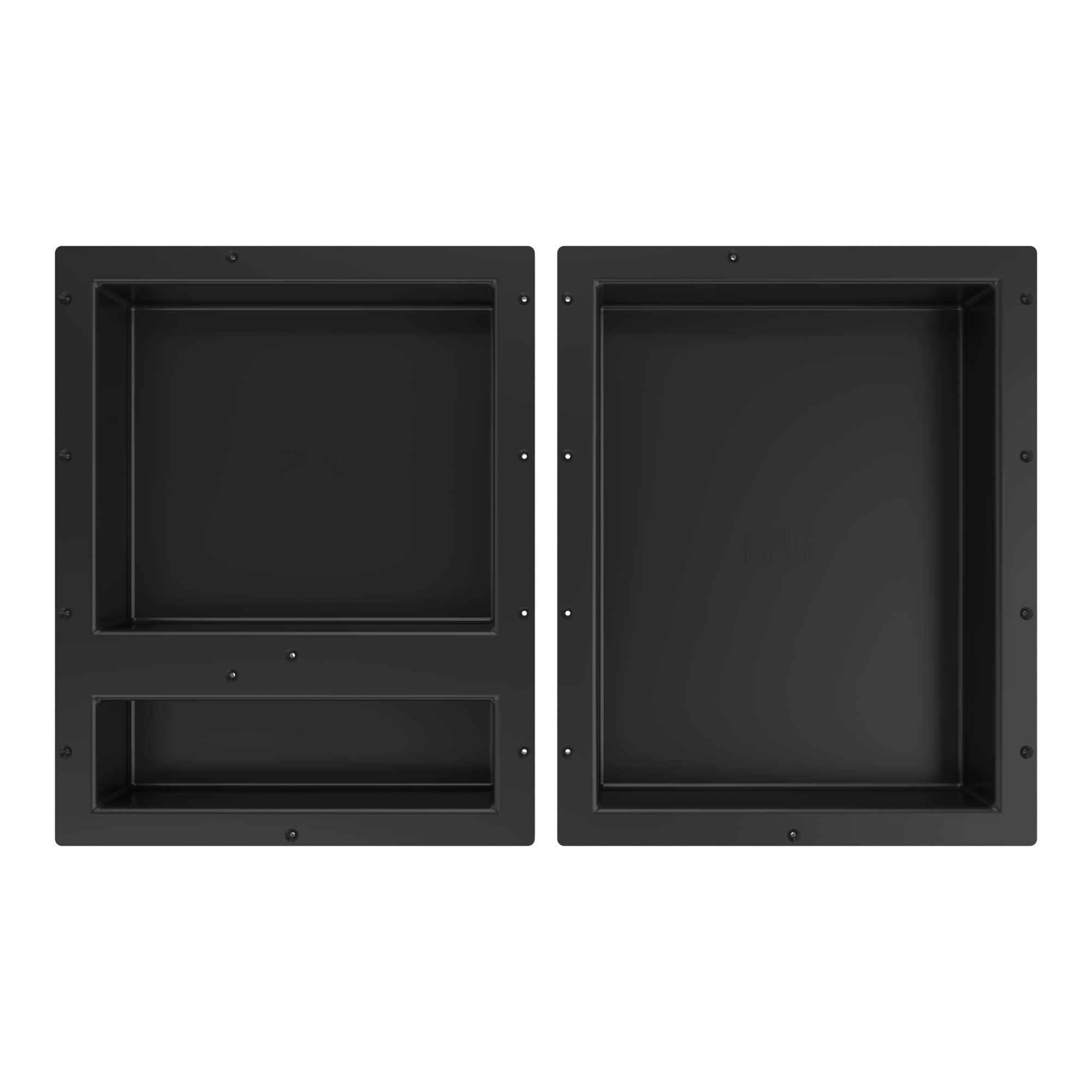Tile Redi USA Tile Redi USA RNTH1620D-20S Niche Triple Recessed Shower Shelf, Three Shelves, 20" H X 32" W, Black
