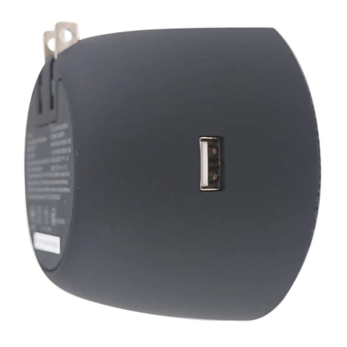 OC Acoustic OC Acoustic Newport Plug-in Outlet Wireless Bluetooth Speaker with Built-in USB Type-A Charging (Black)