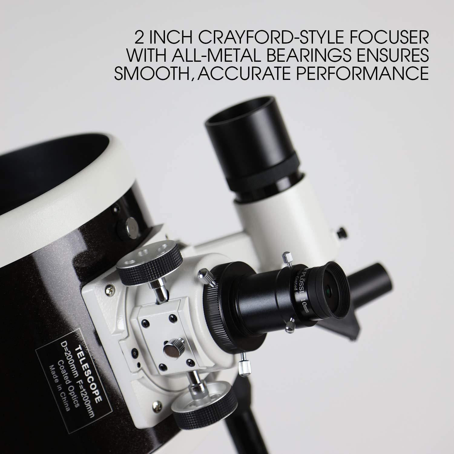 Sky Watcher Sky-Watcher Flextube 200 Dobsonian 8-inch Collapsible Large Aperture Telescope Portable, Easy to Use, Perfect for Beginners (S11700)