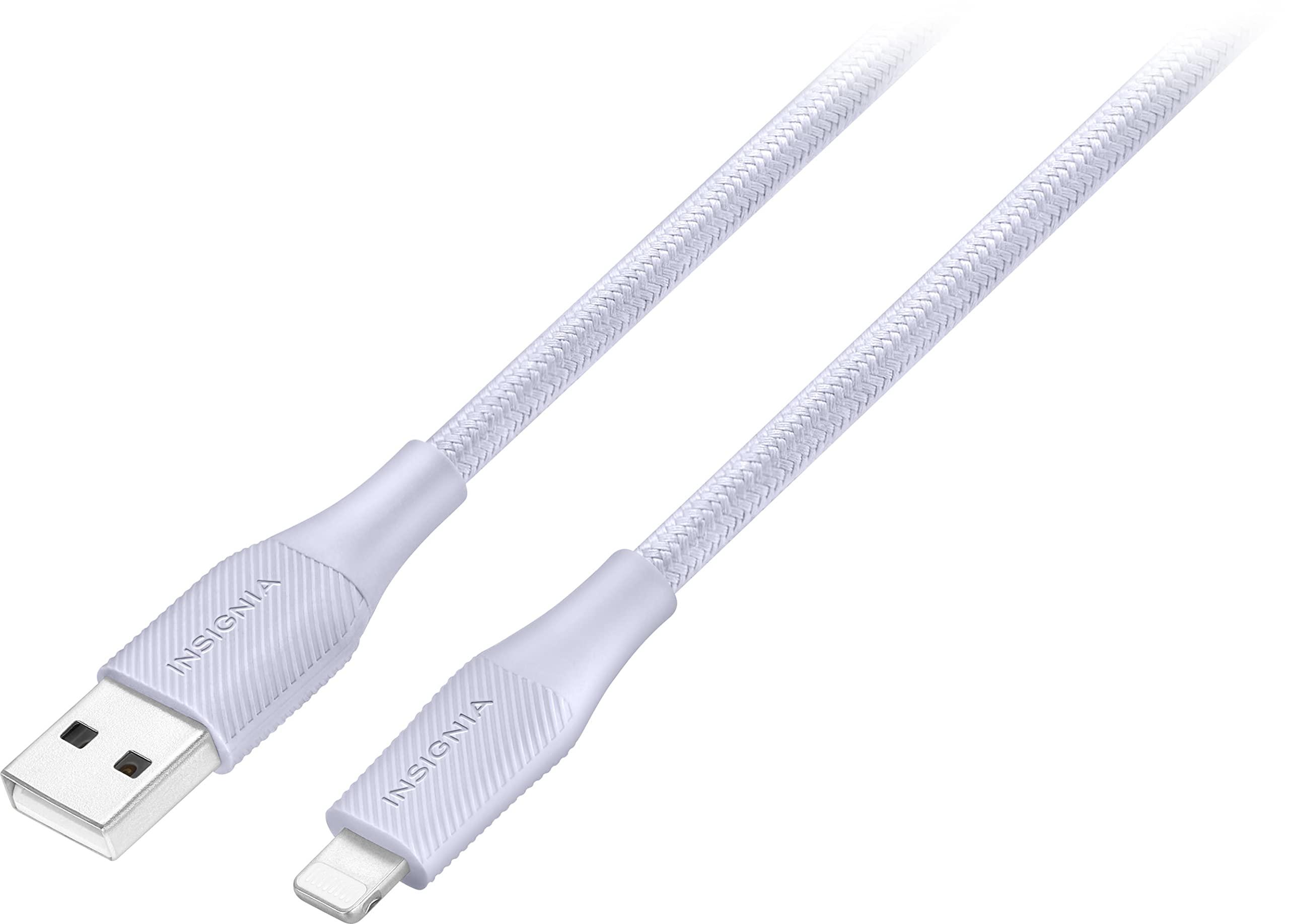 INSIGNIA Insignia - 10\' Lightning to USB Charge-and-Sync Cable - Purple