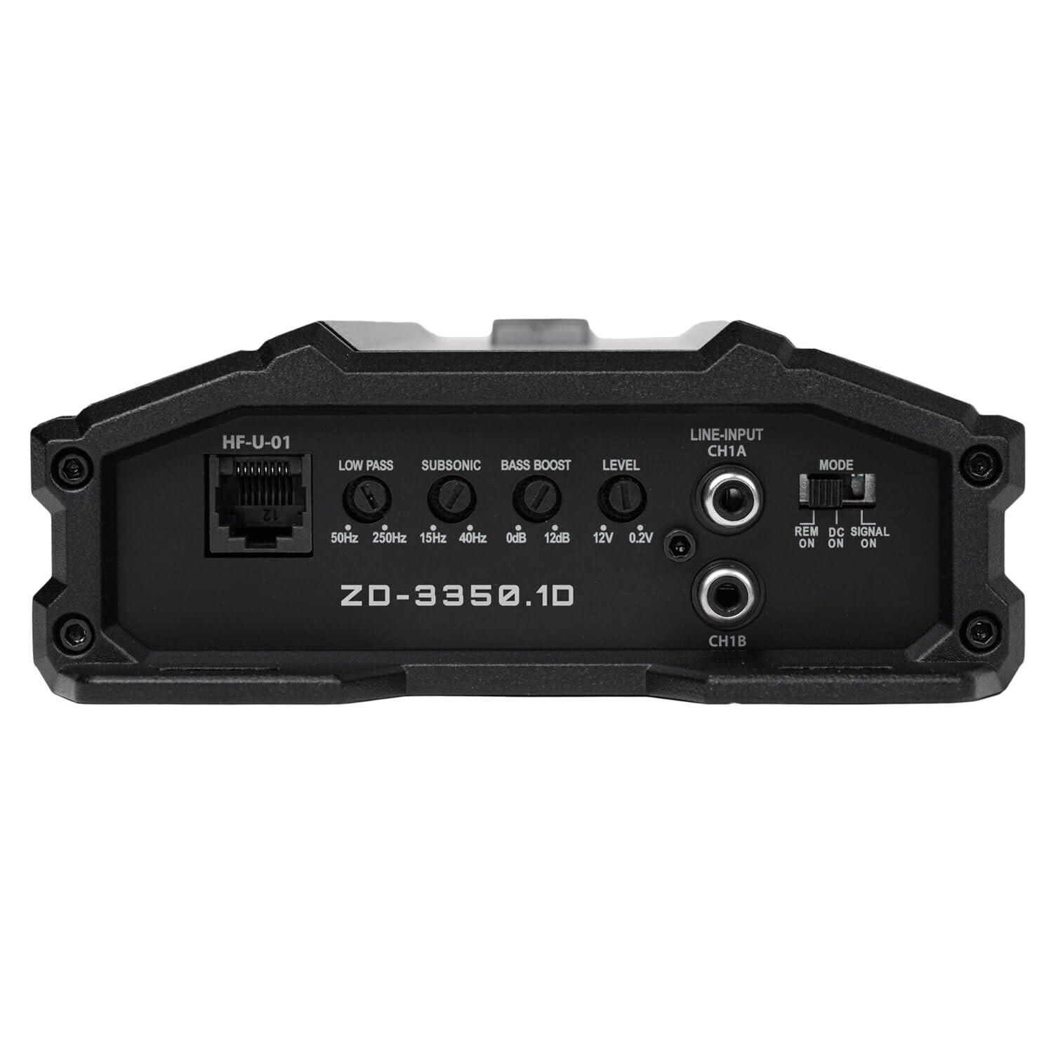 Hifonics Hifonics ZD-3350.1D Zeus Delta 3300W Max Power Monoblock Car Audio Amplifier with Gravity 4 Gauge Amplifier Installation Kit, Class D Design for High Efficiency