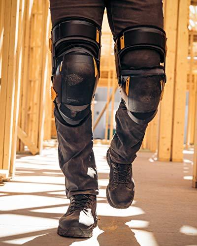 ToughBuilt ToughBuilt - Heavy Duty Foam Thigh Support Stabilization Knee Pads - Comfortable, Adjustable, Ultimate Stability - (TB-KP-3), black