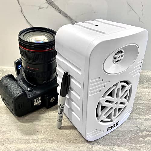 Pyle PyleUsa Indoor Outdoor Speakers Pair - 300 Watt Dual Waterproof 4 2-Way Full Range Speaker System w/ 1/2 High Compliance Polymer Tweeter - in-Home, Boat, Deck, Patio, Poolside (White) - PDWR45WT