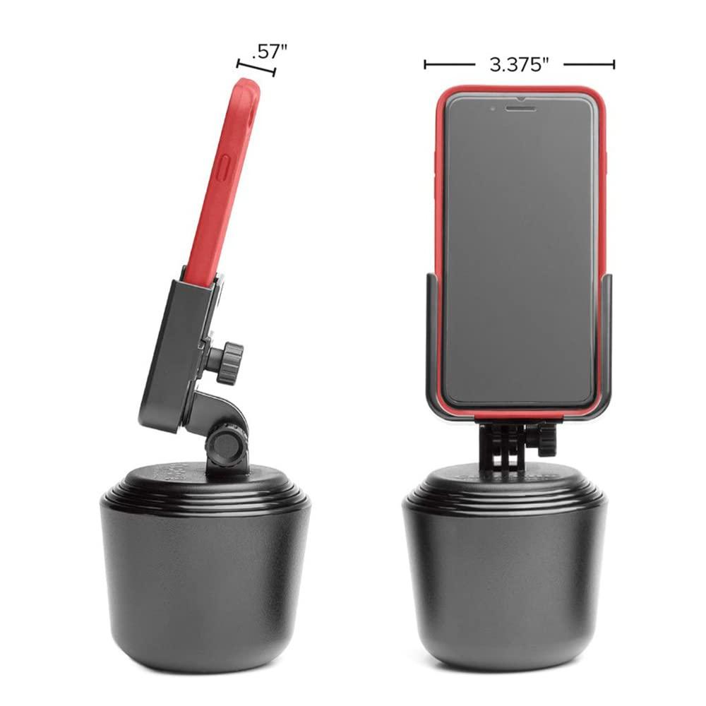 WeatherTech WeatherTech CupFone Adjustable, Universal Cup Holder Phone Mount Accessory for Car Compatible with iPhone & Other Smartphones Open Access Design for Cell Phone Charging
