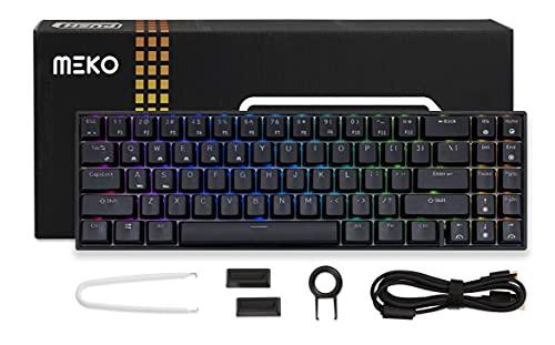 MEKO MEKO Push 65% RGB LED Hotswap Bluetooth Double Shot ABS Mechanical Keyboard (Kailh Box White)