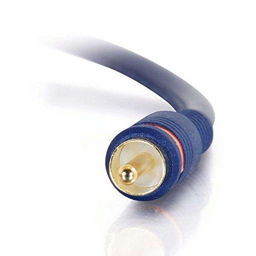 C2G C2G Legrand Velocity S/PDIF Cable, Blue Digital Audio Coax Cable, 3 Foot Digital Audio Cable to Use As Home Theater Coaxial Cable, 1 Count, C2G 29114