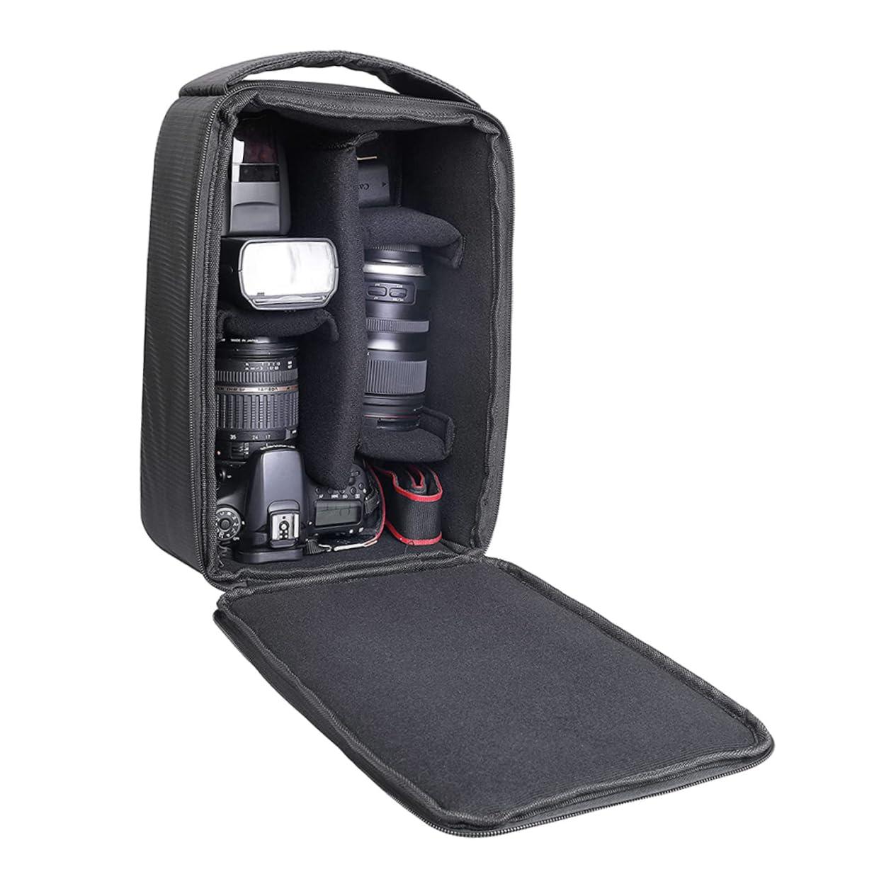 HOMOCONO HOMOCONO Combination Camera Bag Black Backpacks Portable Camera Bag Handbag Organizer Mochila Para Duffle Bag Backpack for Travel Camera Sling Bag Digital Camera Pouch Tote Bag Polyester