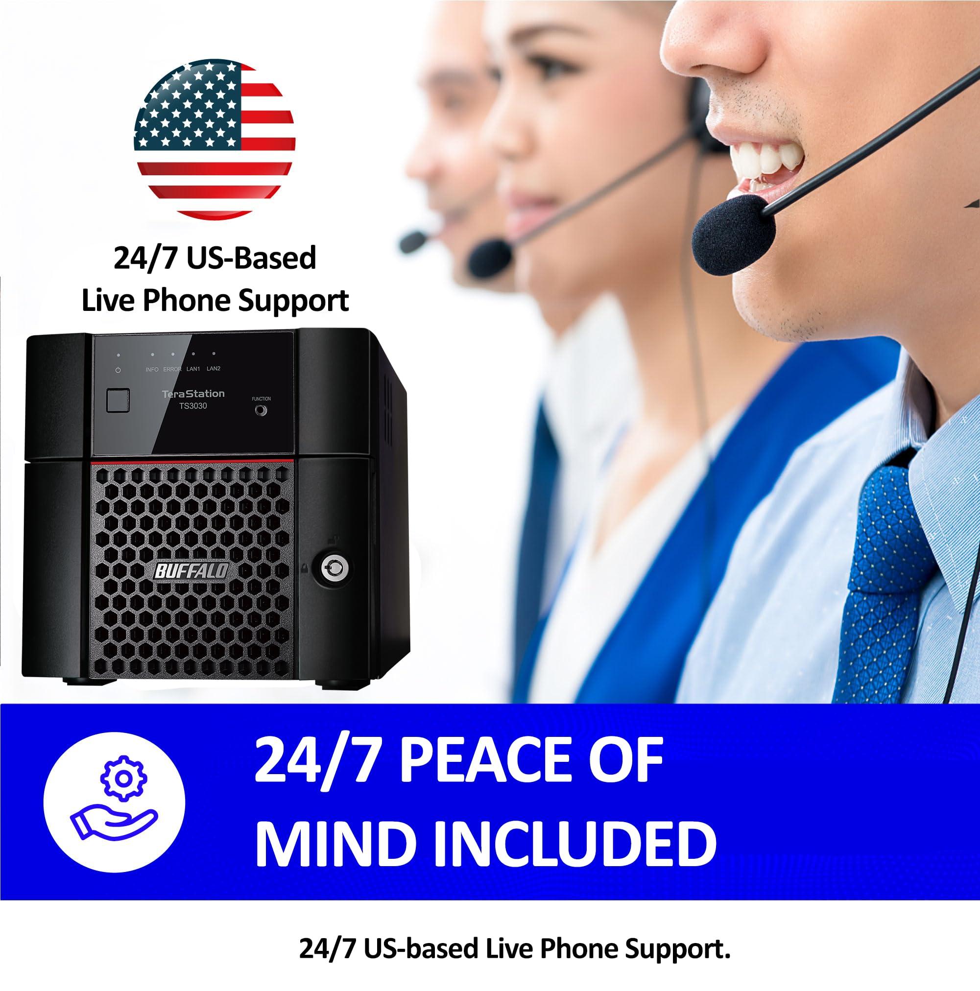 BUFFALO BUFFALO TeraStation 3230DN 2-Bay 16TB (2x8TB) Desktop Small-Med Business NAS w/Hard Drives Included