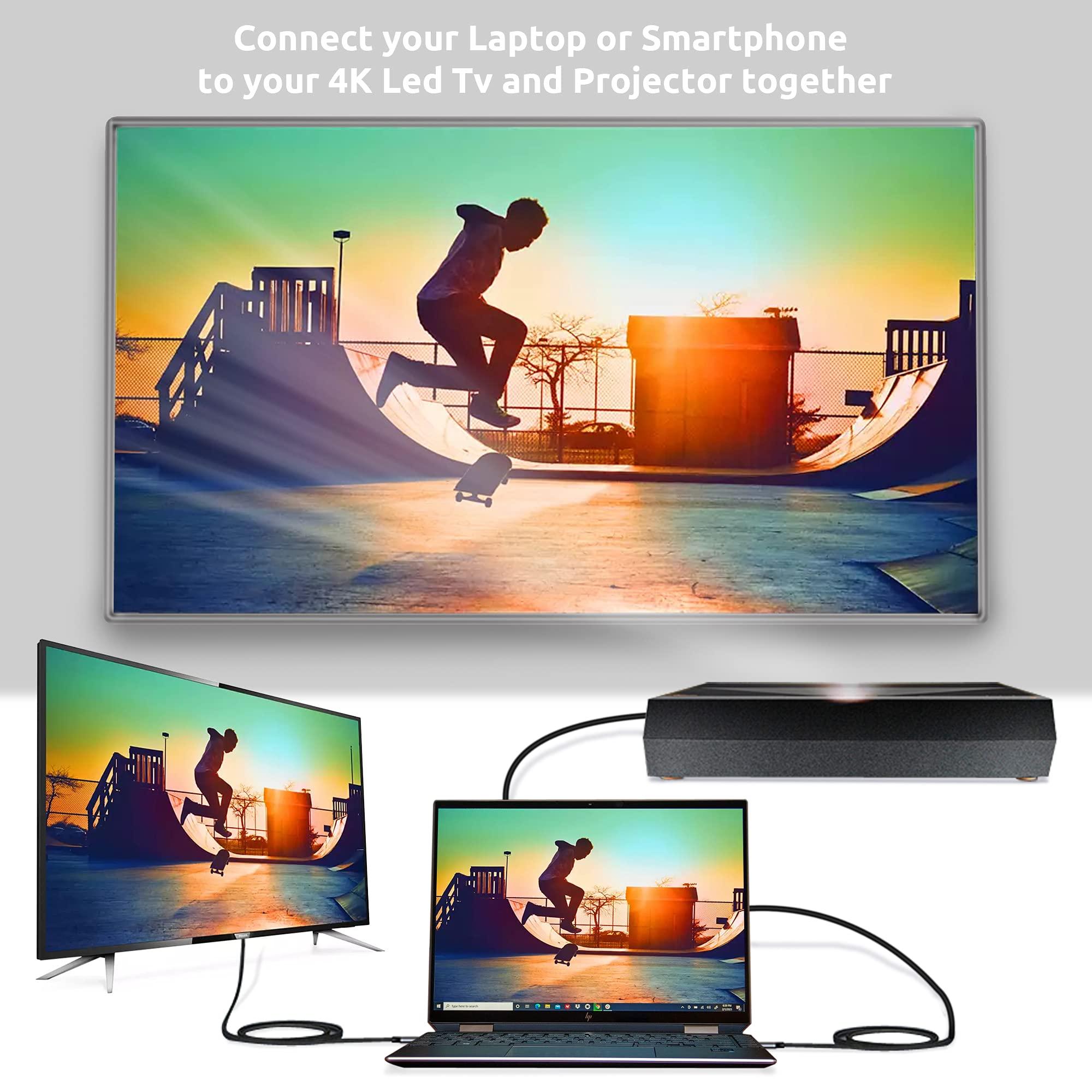Works by Tek Styz HDMI 4k Adapter Kit Works for OnePlus 6 at Digital Full 60Hz with 6 Foot Cable!