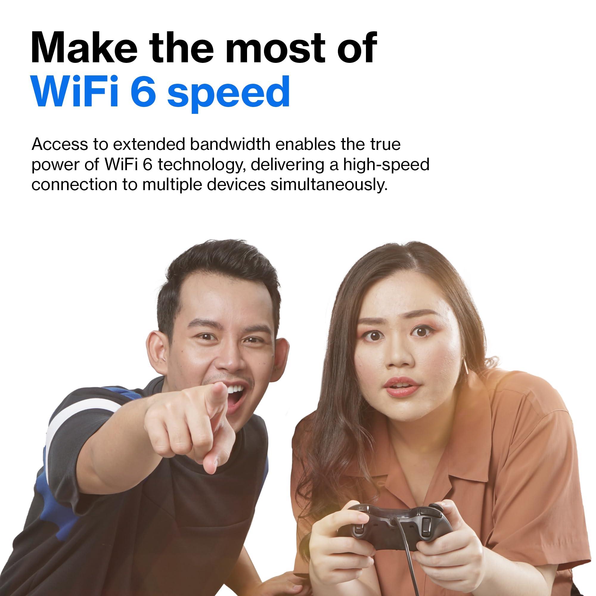 Linksys Linksys MX4200 Mesh WiFi Router - AX4200 WiFi 6 Router - Velop Tri-Band WiFi Mesh Router For Wireless Internet - Internet Router - Connect 40+ Devices, 2,700 Sq Ft, 1-Pk