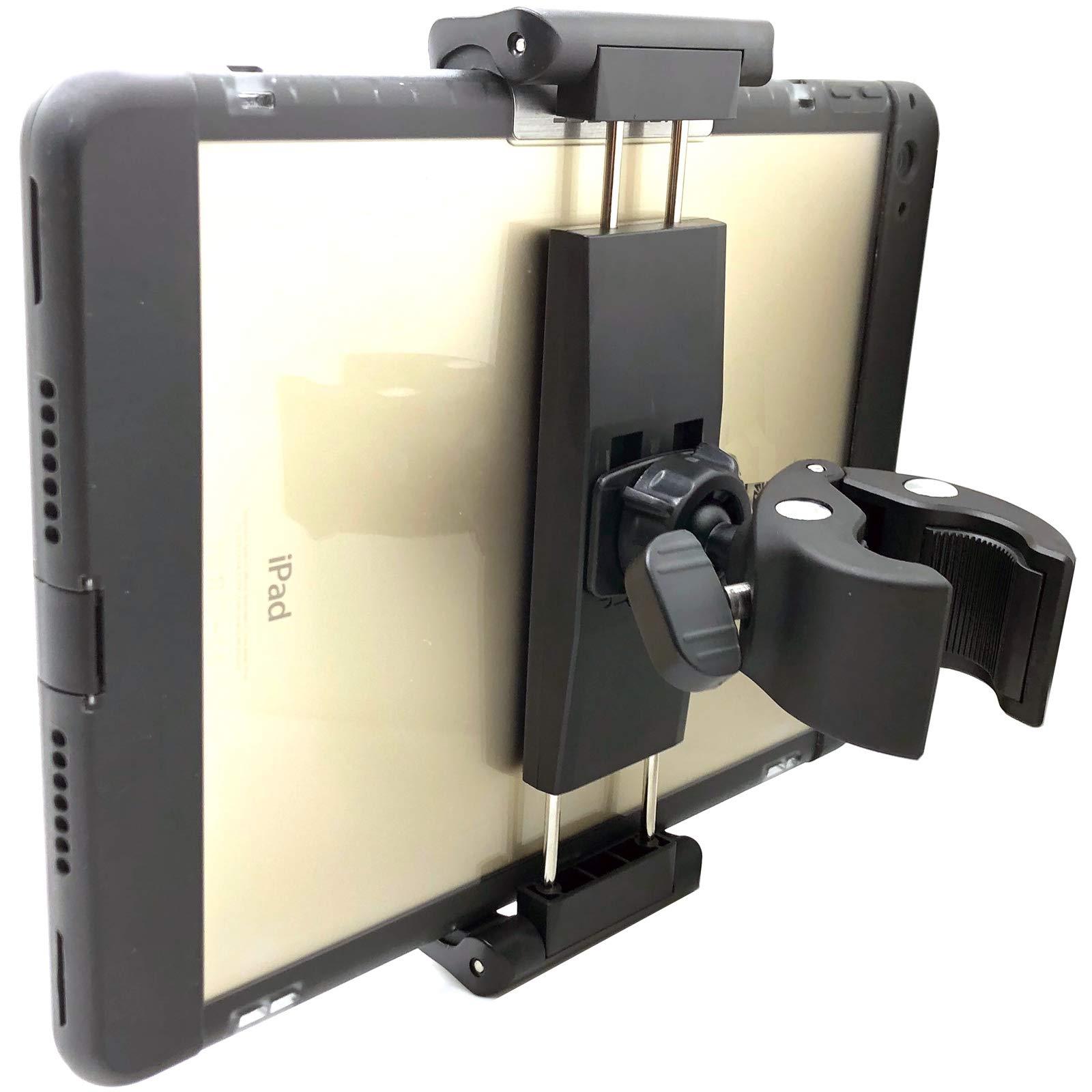 LycoGear Lycan Series Marine Boat Tablet & Smartphone Pole Handle bar Boat Helm Rail Holder Mount for i Pad Pro 12.9 10.5 9.7 Air Mini GalaxyTab Phone 15 Pro Max Plus S24 Pixel Surface Pro Slate