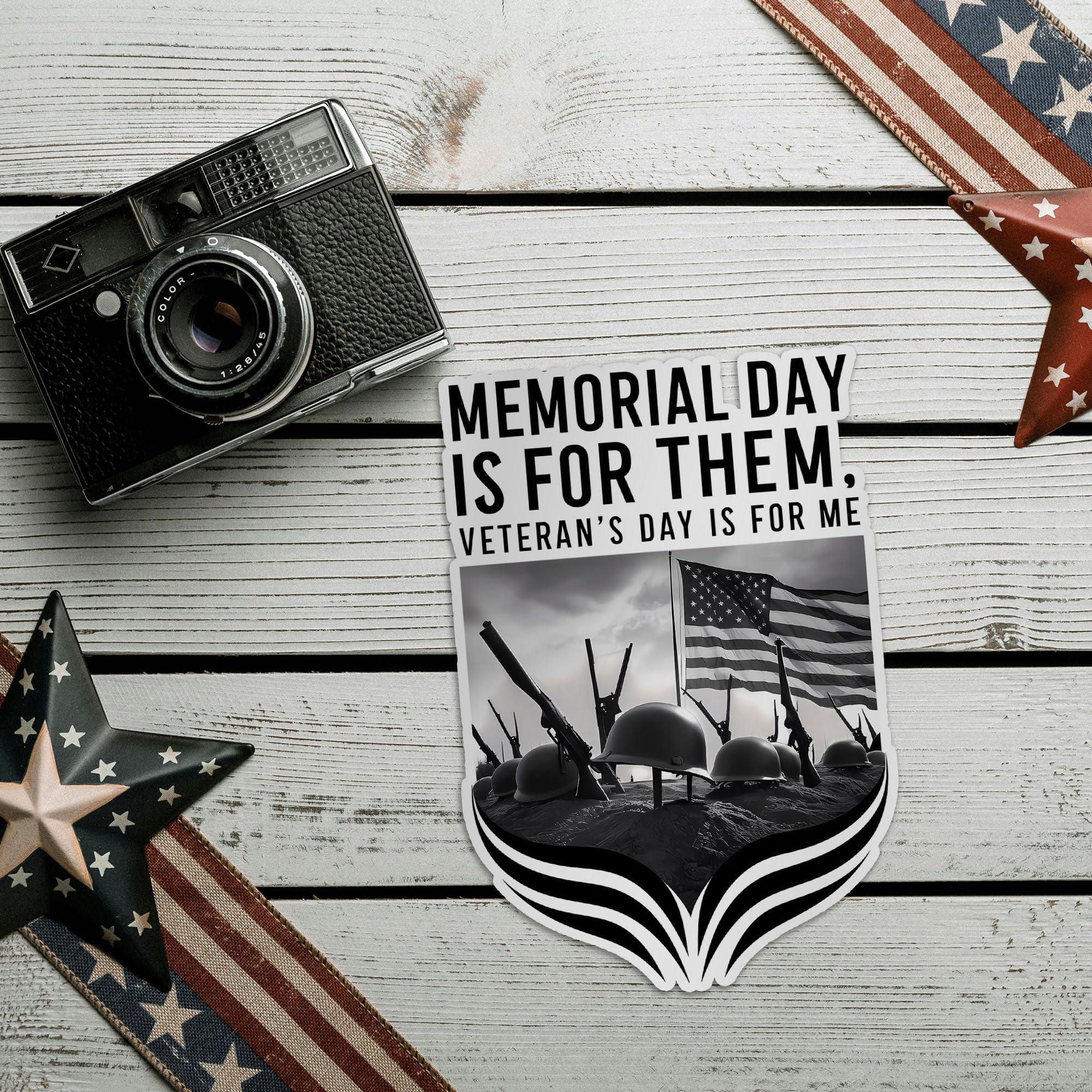 9YLOVEMM 9YLOVEMM Respect and Remember for Those Who Served Meme Funny Sticker for Car Body, Phones, Laptop, Windows, Computers, Tumbler, Mug, Helmets, 2 Inches, White