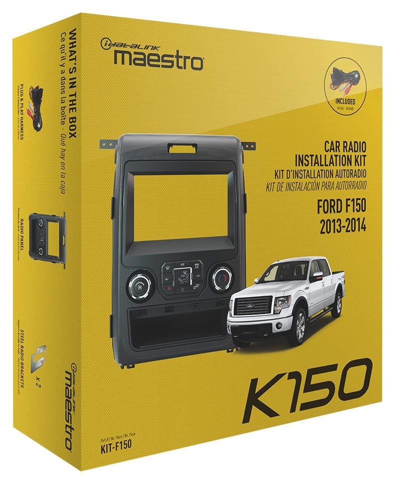 Sony Sony XAV-AX4000 AV Receiver with CarPlay/Android and Maestro, K150 Dash Kit & T-Harness, and ADS-MRR Maestro Universal Radio Replacement and Steering Interface Compatible with 13-14 F150 Trucks with