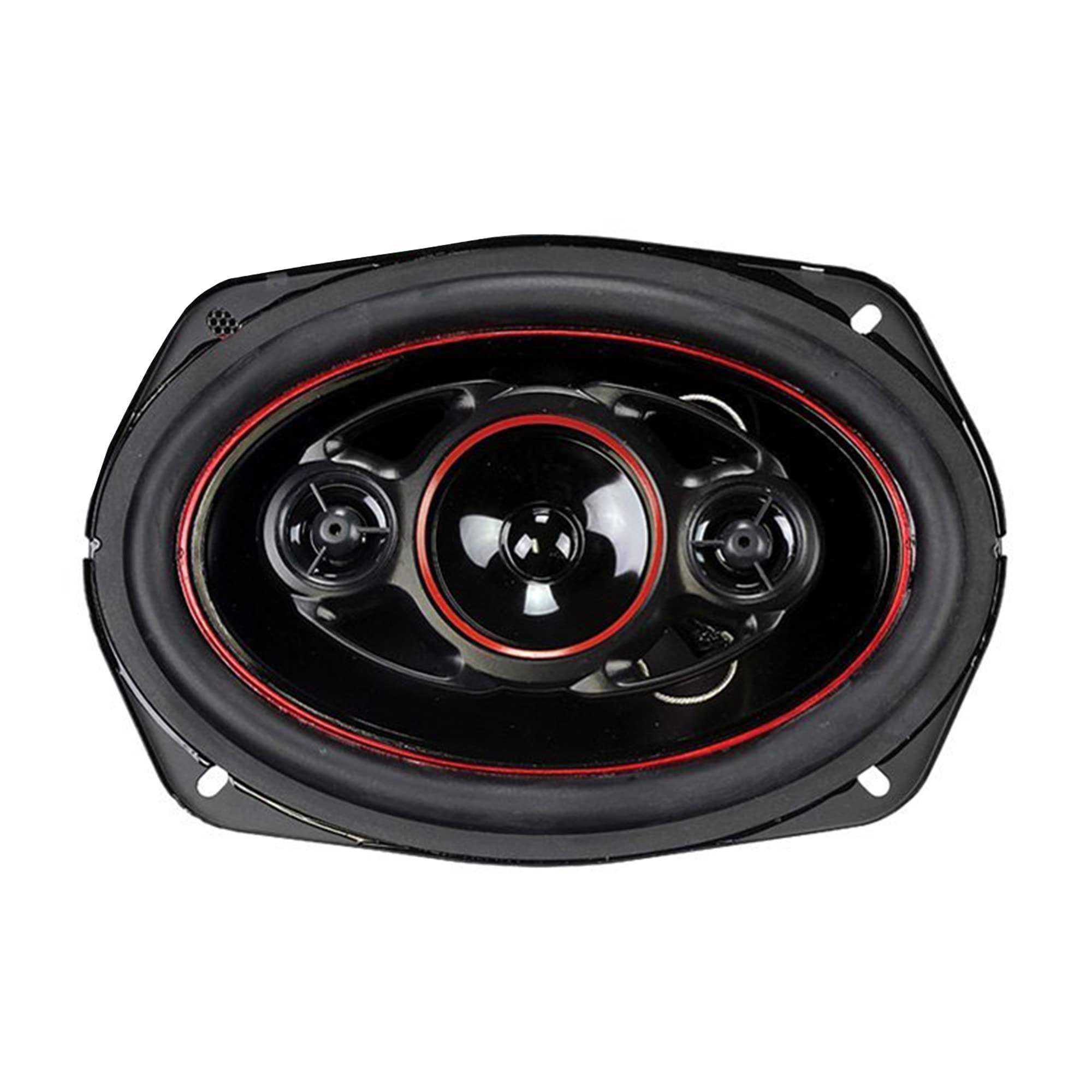 Audiopipe Audiopipe 6 x 9\" Tri-Axial Car Speaker (CSL-6923R), 3-Way, 400 Watts, Injection Cone, Rubber Edge, 1 ASV Voice Coil, Mylar Midrange, Easy Installation, Long-Lasting, Black, 4 Ohms, Pair