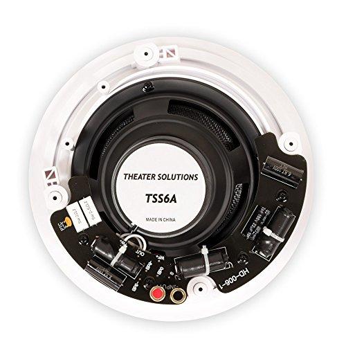 Theater Solutions TSS6A Flush Mount Angled Deluxe In Ceiling Speakers with 6.5" Woofers 5 Speaker Set