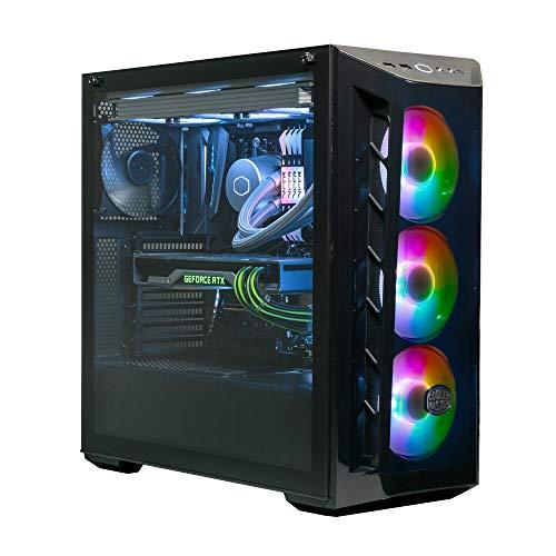 Cooler Master Cooler Master MasterBox MB520 ARGB - ATX PC Case with Tinted Front Panel, 3 x 120mm Pre-Installed Fans, Glass Side Panel, Flexible Air Flow Configurations - ARGB