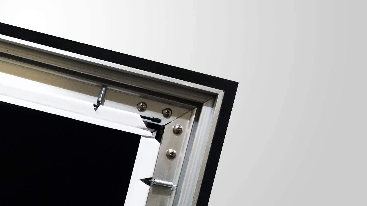 Silver Ticket Products Silver Ticket Products STR Series 6 Piece Home Theater Fixed Frame 4K / 8K Ultra HD, HDTV, HDR & Active 3D Movie Projection Screen, 16:9 Format, 220\" Diagonal, White Material STR-169220