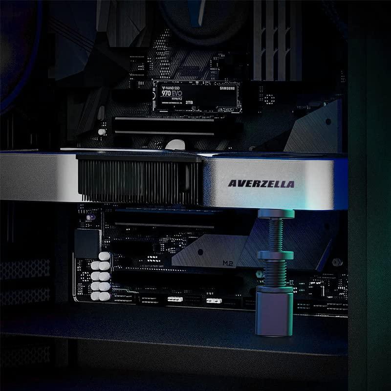 AVERZELLA AVERZELLA Graphics Card GPU Mini Brace Support, Video Card Sag Holder Bracket, GPU Stand, Universal VGA Graphics Card Holder