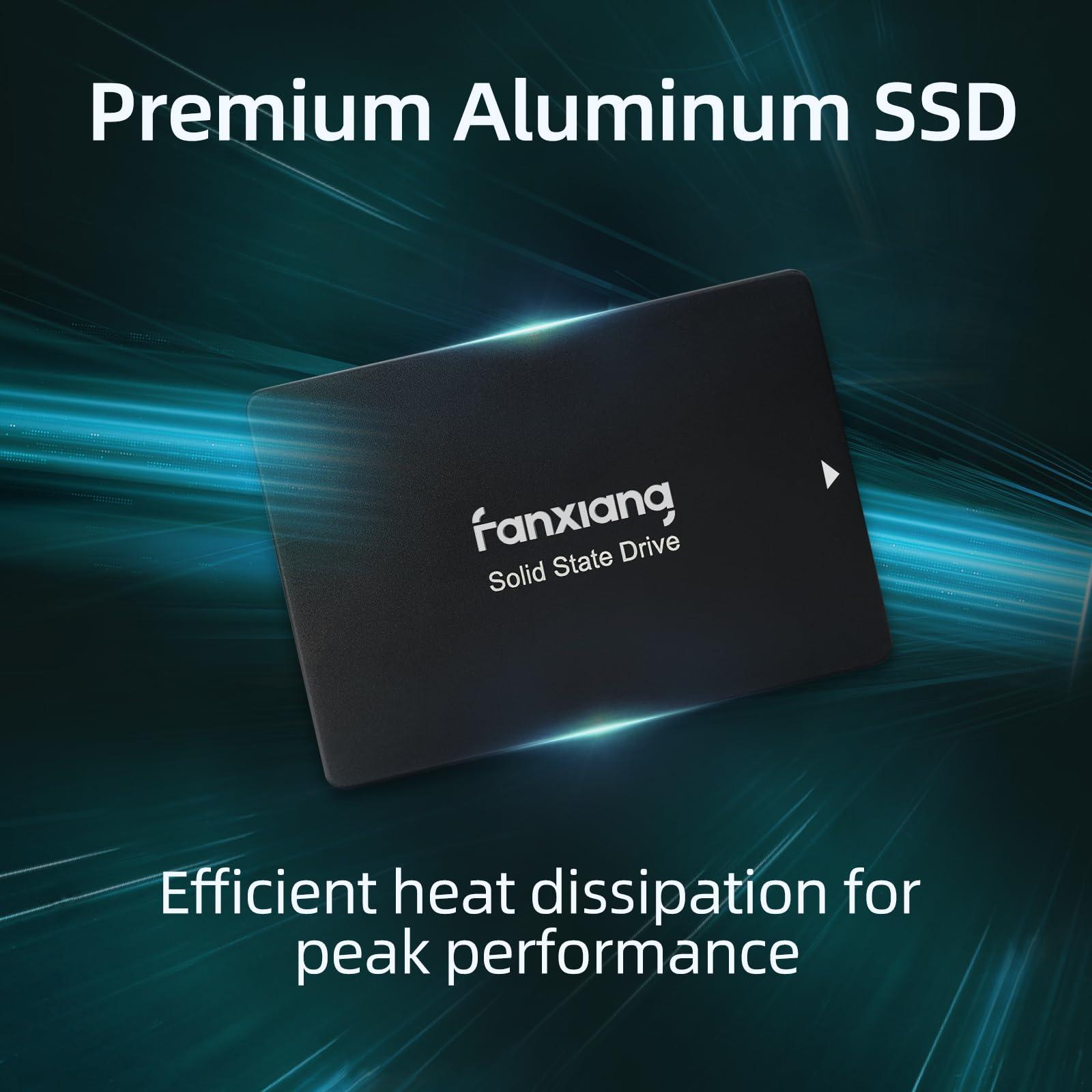 fanxiang fanxiang S109 2.5\" SATA SSD 1TB with DRAM Cache, Up to 560MB/s, Continuous Writing Without Slowing Down, 3D NAND TLC, Internal Solid State Drives