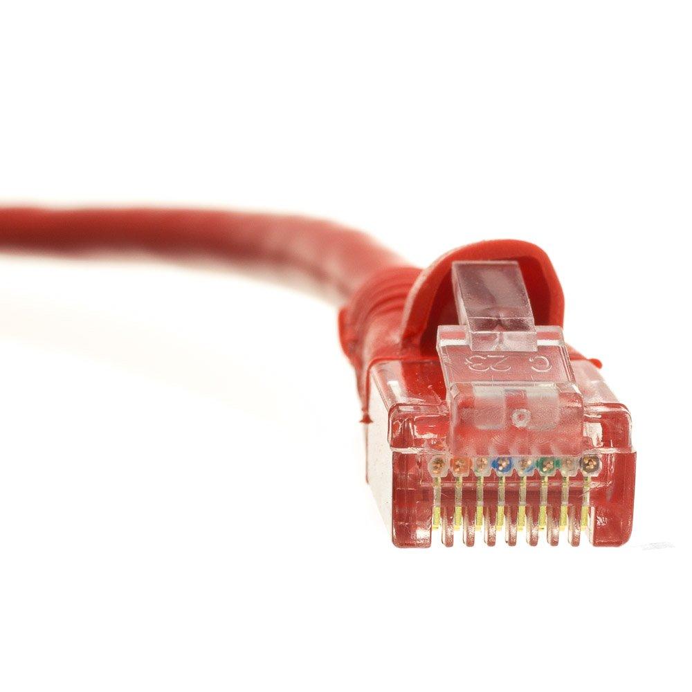 Cable Central LLC Cable Central LLC Cat 6 Ethernet Cable 75 Feet (1 Pack) High Speed Internet Patch Cord Cat 6 with RJ45 Connector - Red UTP Booted 75 Ft Computer Network Cable, Internet Cable, Cat 6 Cable