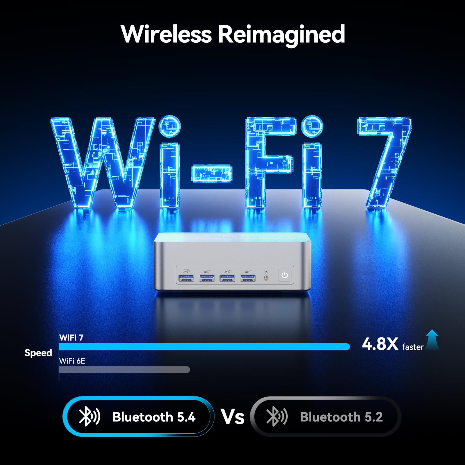 GEEKOM GEEKOM XT1 Mega AI Mini PC,14th Gen Intel Core Ultra U5-125H Processor (14C/18T,up to 4.5 GHz),32GB DDR5 1TB PCIe Gen4 SSD,Mini Desktop Computers Windows 11 Pro,WiFi 7/BT 5.4/Dual 2.5G LAN/USB4.0/8K