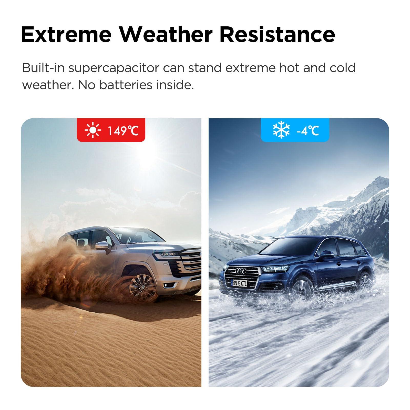 VIOFO VIOFO Dash Cam A119 V3 2K 2560x1440P Quad HD+ 60FPS Front Car Dash Camera, 5MP STARVIS Sensor, 140-Degree Wide Angle, GPS Included, Buffered Parking Mode, True HDR, Motion Detection, Time Lapse