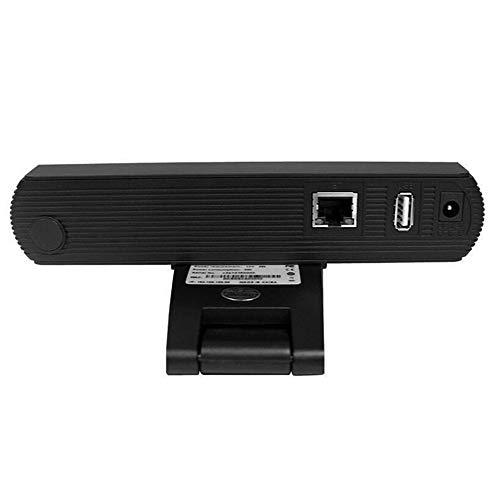 PTZOptics HuddleCamHD 3X Digital Zoom NDIHX IP Dual Microphone Array: HFOV Auto-Framing (Black)